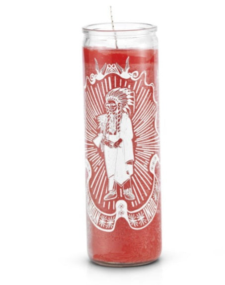 Indian 7 Day Prayer Candle Red-Psychic Conjure