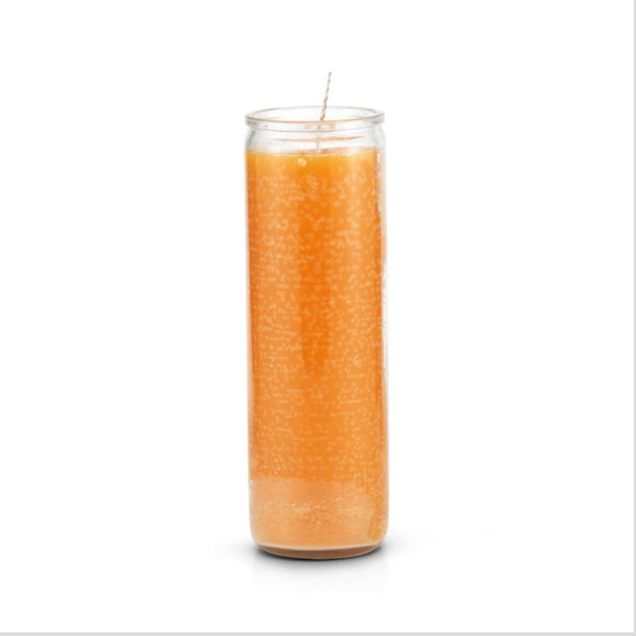 Orange 7 Day Plain Candles-Psychic Conjure