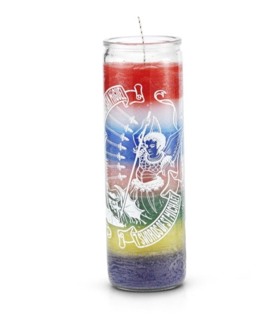 7 Swords of Saint Michael Prayer Candle-Psychic Conjure