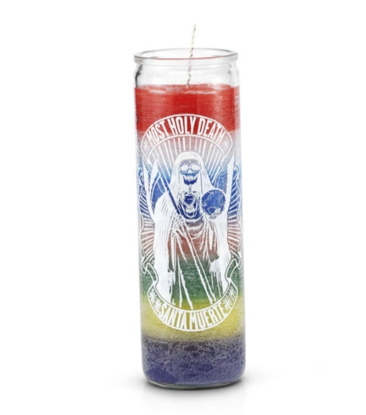 Santisima Muerte 7 Color 7 Day Prayer Candle-Psychic Conjure