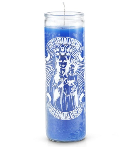 African Saint Barbara 7 Day Saint Candle-Psychic Conjure